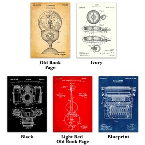 Cornet 1915 Patent Poster, Cornet Patent Print, Trumpet Blueprint, Gift for Jazz Musician, Music Studio Decor, Brass Wind Instruments Print image 4