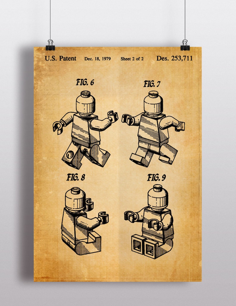 Toy Patent Poster Kids Patent Print Toy Figure Art Boys Etsy
