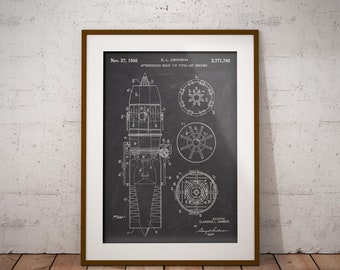 Turbo-Jet Engine 1956 Patent Poster, Jet Afterburner Patent Print, Plane Engine, Gift for Pilot, Man Cave Decor,Gift for Aircrafts Lover,Art