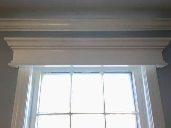 Custom Made Wood Window Valance Cornice Etsy