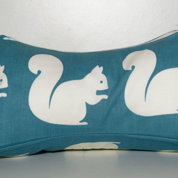 Cute squirrel dog-bone support pillow