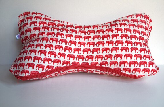 Elephant Pattern Dog Bone Support Pillow Etsy