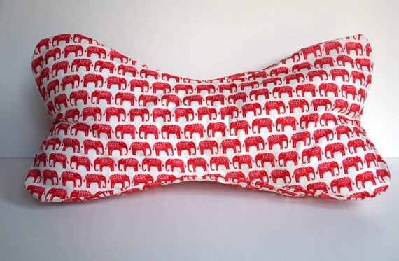 Elephant Pattern Dog Bone Support Pillow Etsy