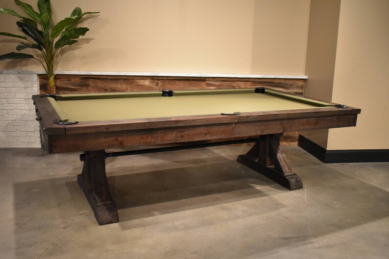Restoration Hardware Inspired Pool Table-Rustic-8' Otis | Etsy
