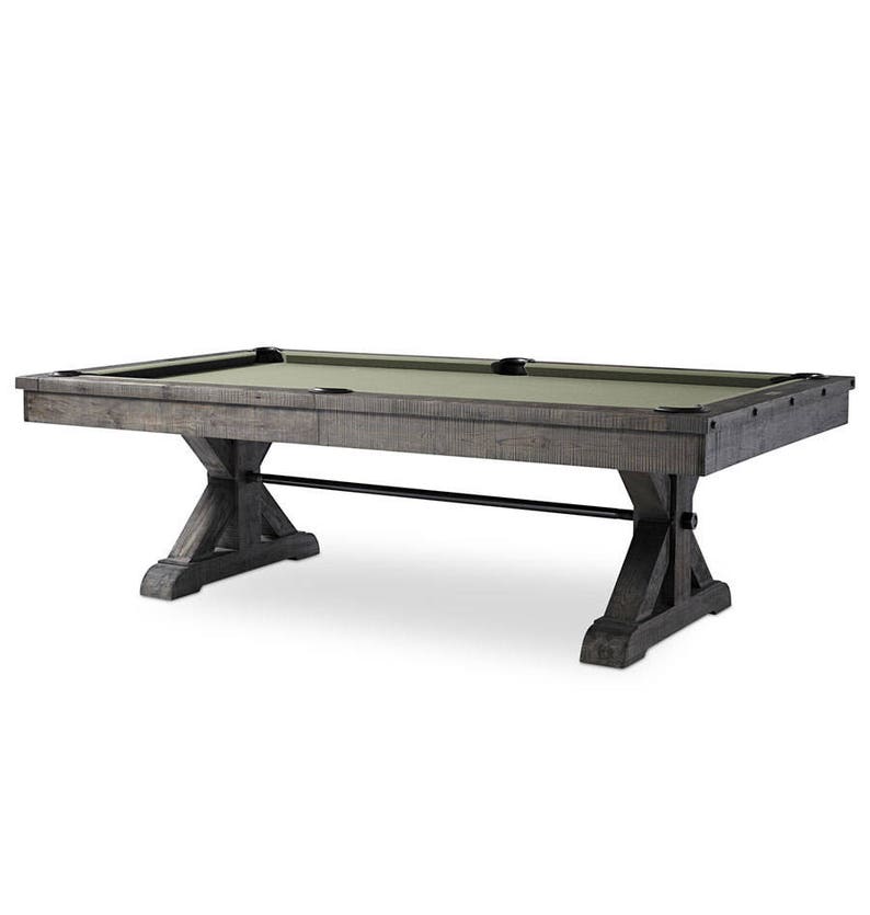 Rustic Otis Slate Pool Table With Dining Top Option Etsy