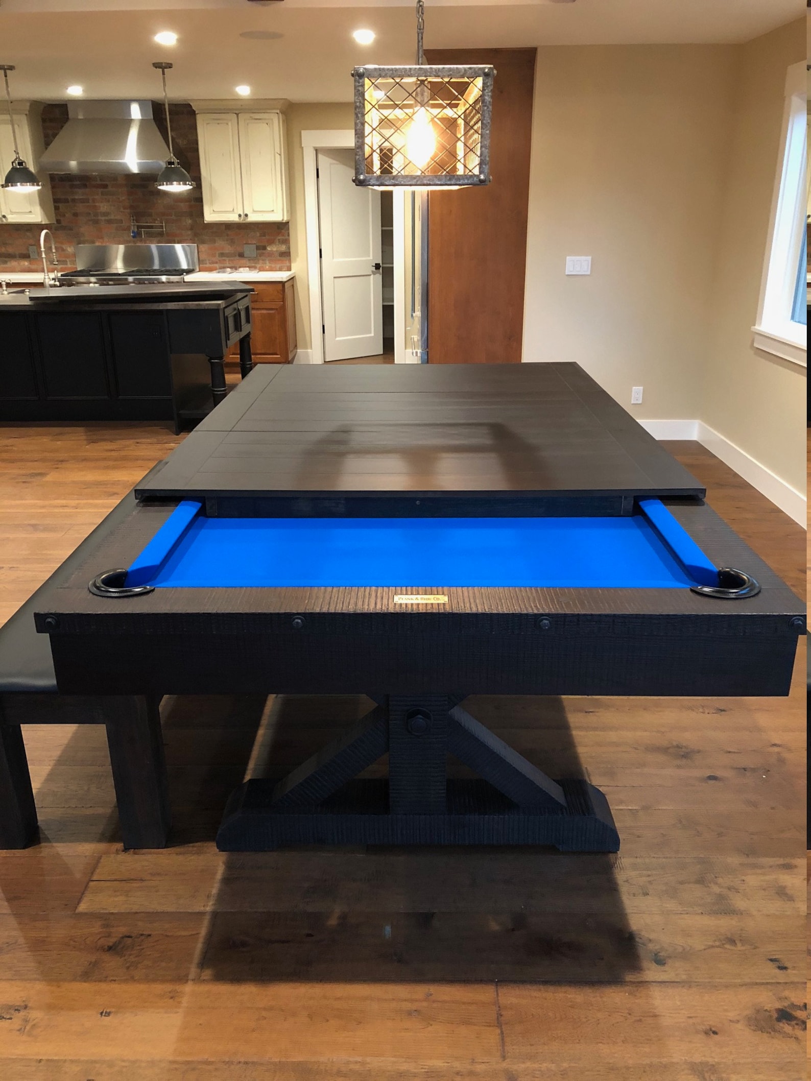 Rustic Otis Slate Pool Table With Dining Top Option Etsy
