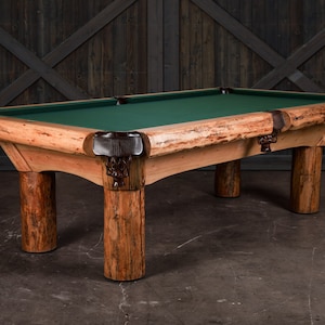 Doc & Holliday Woodsman Pool Table | Log Cabin Furniture | Made in the USA