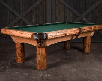 Doc & Holliday Woodsman Pool Table | Log Cabin Furniture | Made in the USA