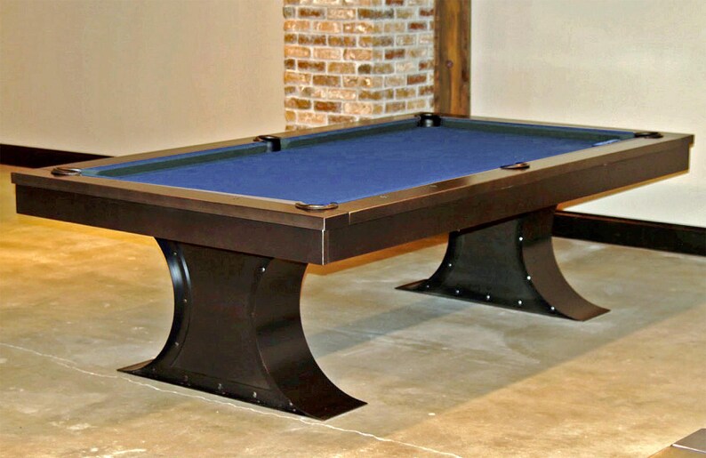 Industrial Pool Table Steampunk Billiard Table Slate | Etsy