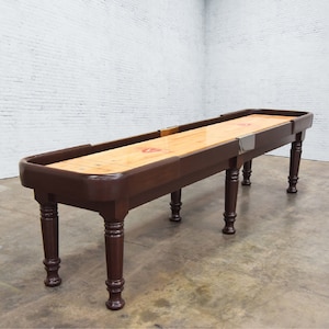Bennett Shuffleboard Table | Man Cave Decor | Multiple Lengths Available | Game Room Decor | Gaming Table