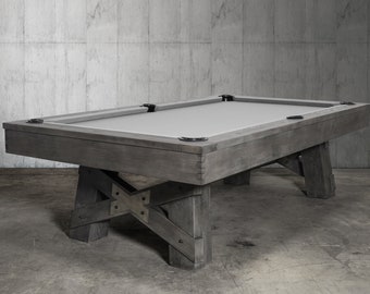 Georgia Pool Table in Grayson Grey w/ Premium Accessories and Free Shipping USA