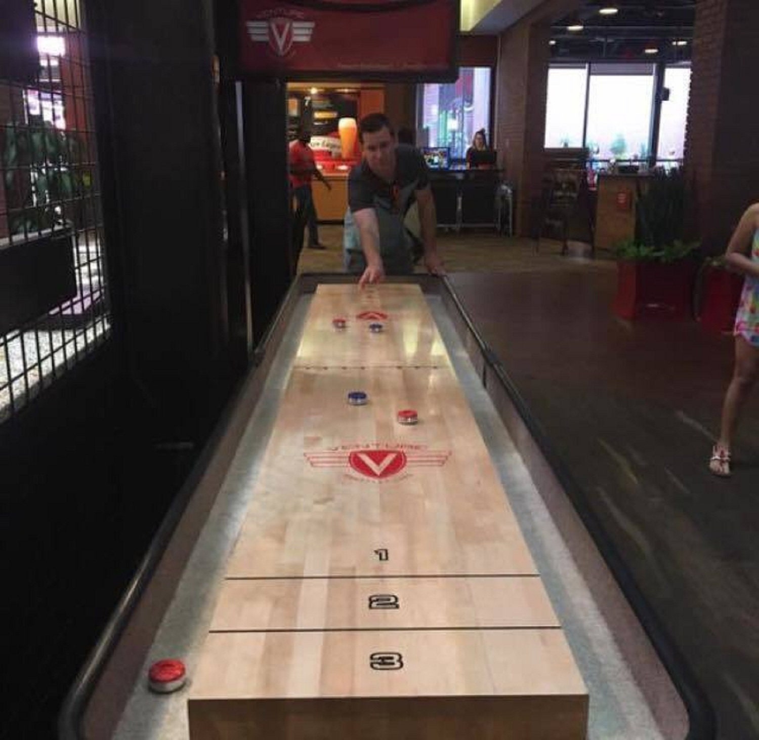 Classic Coin Operated Shuffleboard Table Bar Decor Etsy Australia