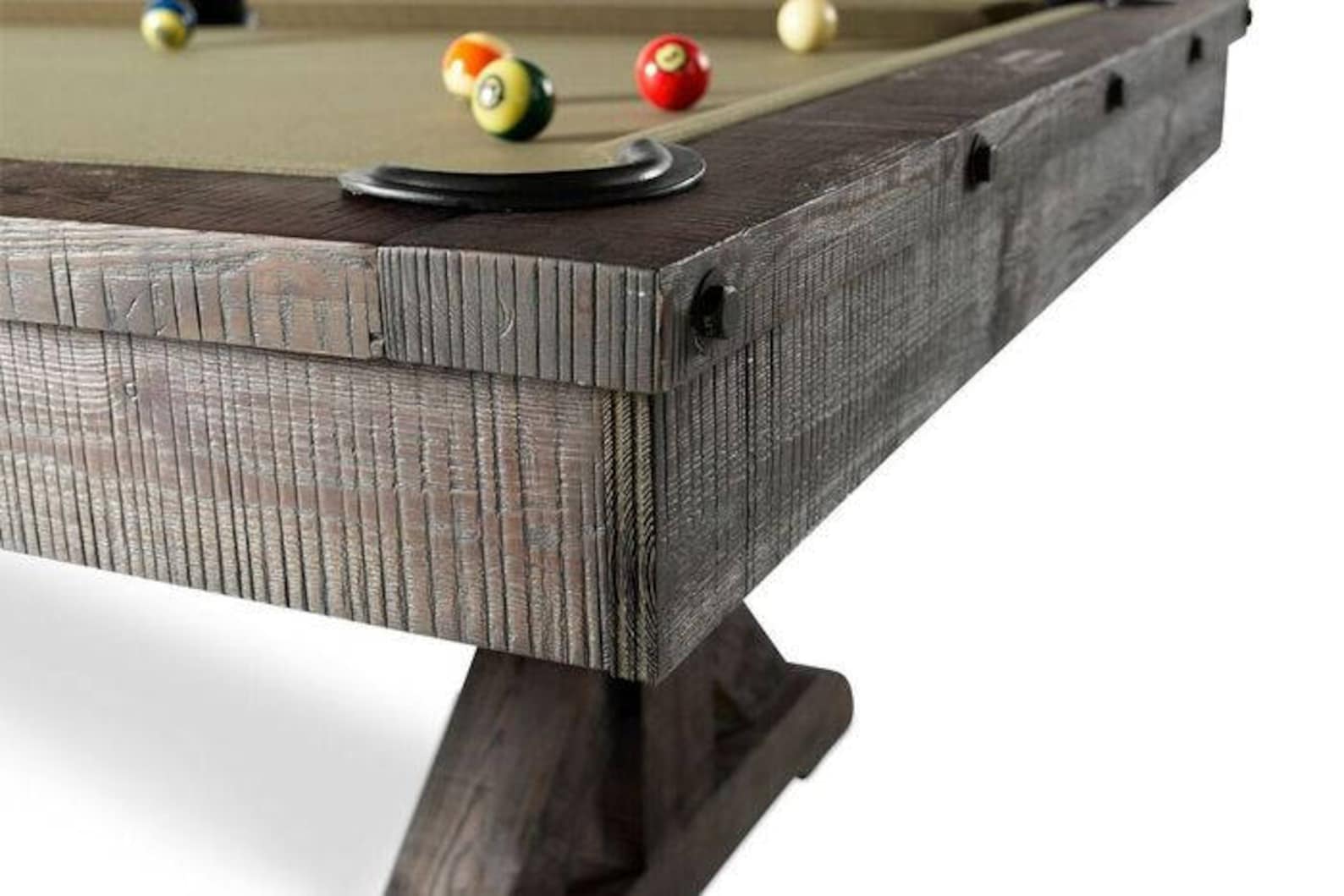 Rustic Otis Slate Pool Table With Dining Top Option Etsy