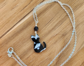 Cat Necklace - Cat Charm Necklace