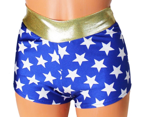 Sexy Woman Super Hero Booty Shorts Wonder Festival Short Shorts Rave Hot Pants Lingerie Costume Booty Shorts Etsy