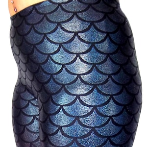 Splendor flying Women's Shiny Mermaid Fish Scale High Waist Shorts :  : Clothing, Shoes & Accessories