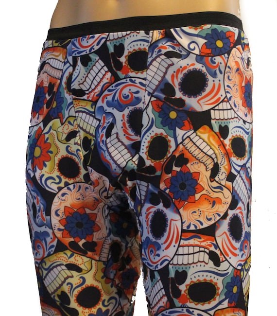 Cute Los Muertos loungefly Skull Decor Printed Man Swimming Trunks Short,