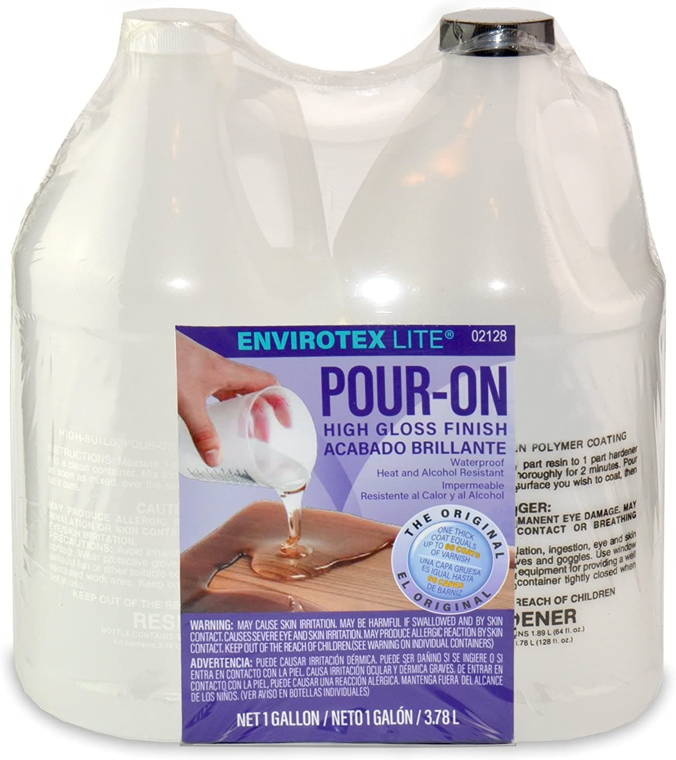 Envirotex Lite-Pour-on Resin High Gloss Finish, 8 ounces