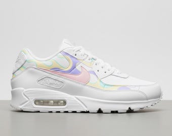 Custom Sneakers Nike Air Max 90 Pastel Easter Flames