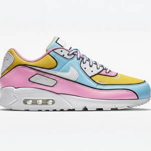 purple yellow pink nikes