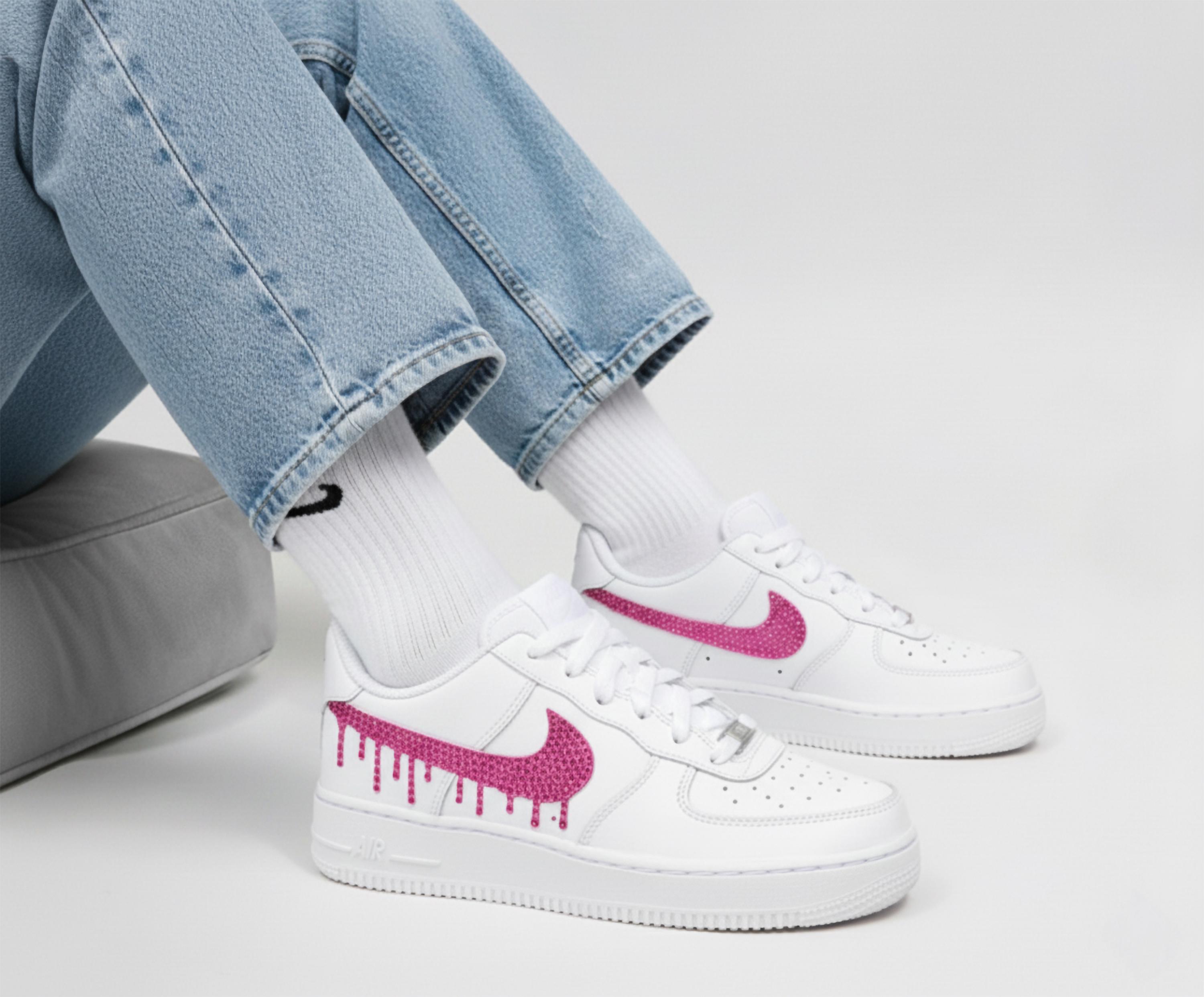 leather nike swoosh for sale