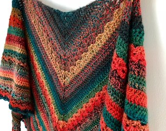 Crochet pattern PDF - Shawl for Alessia