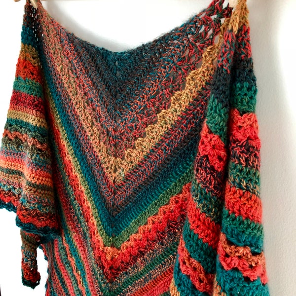 Crochet pattern PDF - Shawl for Alessia