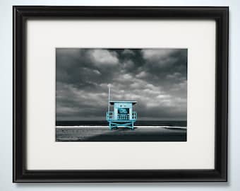 Manhattan Beach, California 4th Street Life Guard Tower in Teal Photo