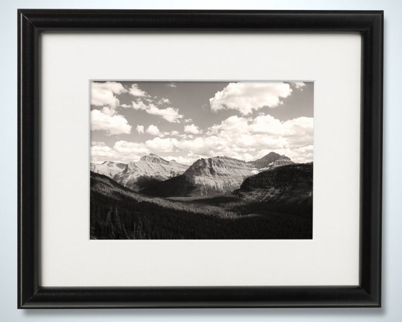 5x7  Black and White Print ~ Glacier