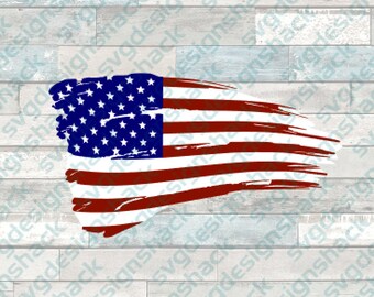 Distressed flag svg | Etsy