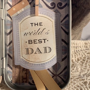 Best Dad Diorama Altered Tin Happy Fathers Day image 8