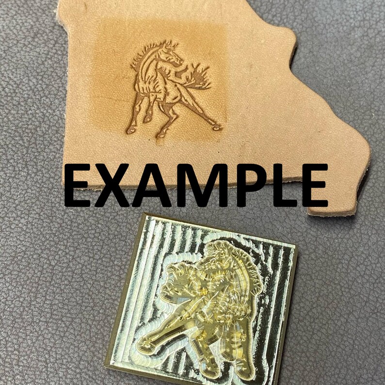 POLYMER FIRE DEPARTMENT Crossed Axe Leather Brass Stamp Etsy