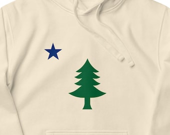 Maine Flag Hoodie – Vintage 1901 Maine State Sweatshirt