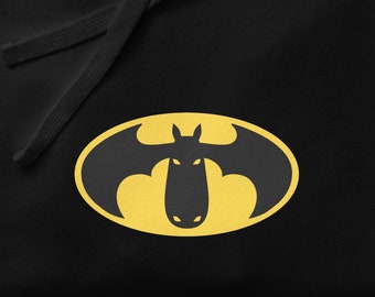 Funny Moose Superhero Sweatshirt • Batmoose Hoodie • Funny Moose Shirt
