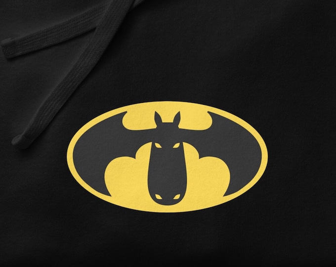 Funny Moose Superhero Sweatshirt - Batmoose Hoodie – Funny Moose Shirt