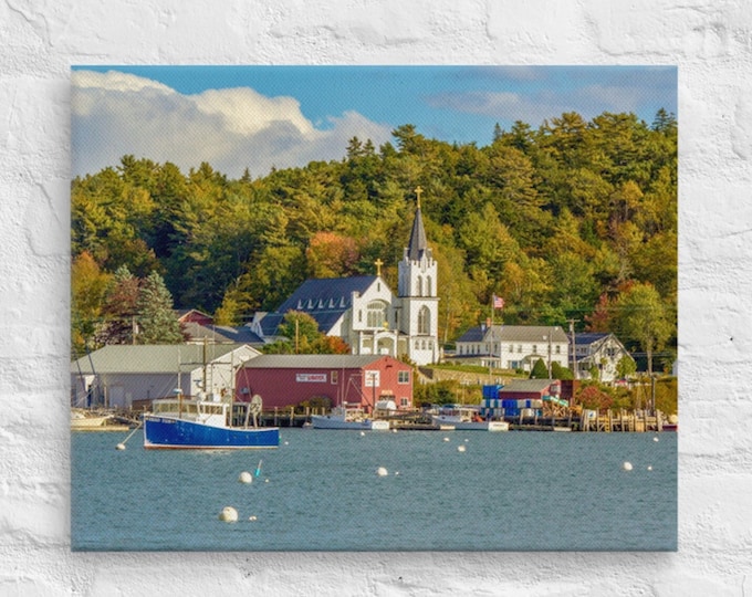 Boothbay Harbor Photo Print – Coastal Maine Waterfront Art