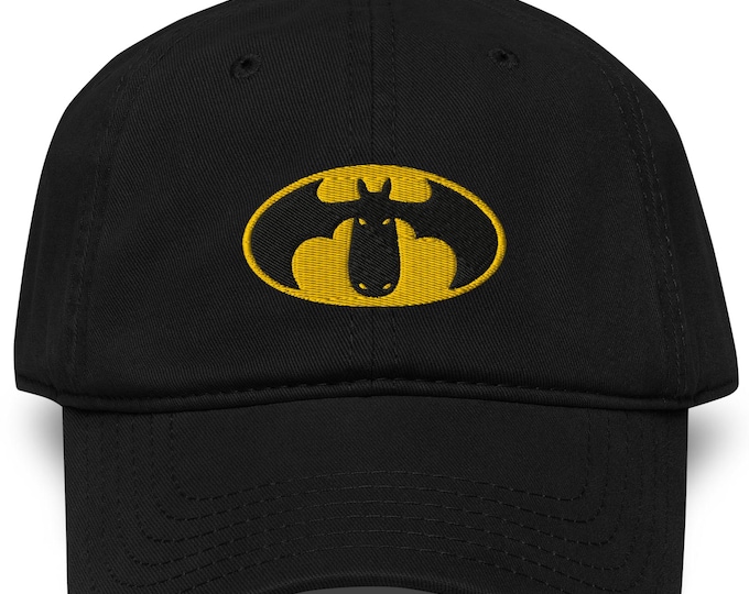 Batmoose Hat • Funny Moose Baseball Cap • Bat Moose Dad Hat • Bat Maine Gift