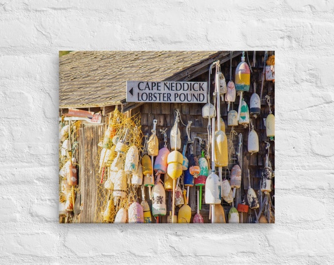 Cape Neddick Lobster Pound Photo Print – Maine Lobster Buoy Wall Art