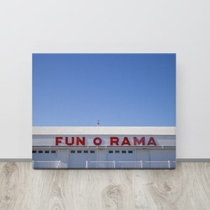 York Beach Fun-O-Rama - York Maine Photography Print - Maine Wall Art - Cape Neddick Art Print - Beach Arcade Photo