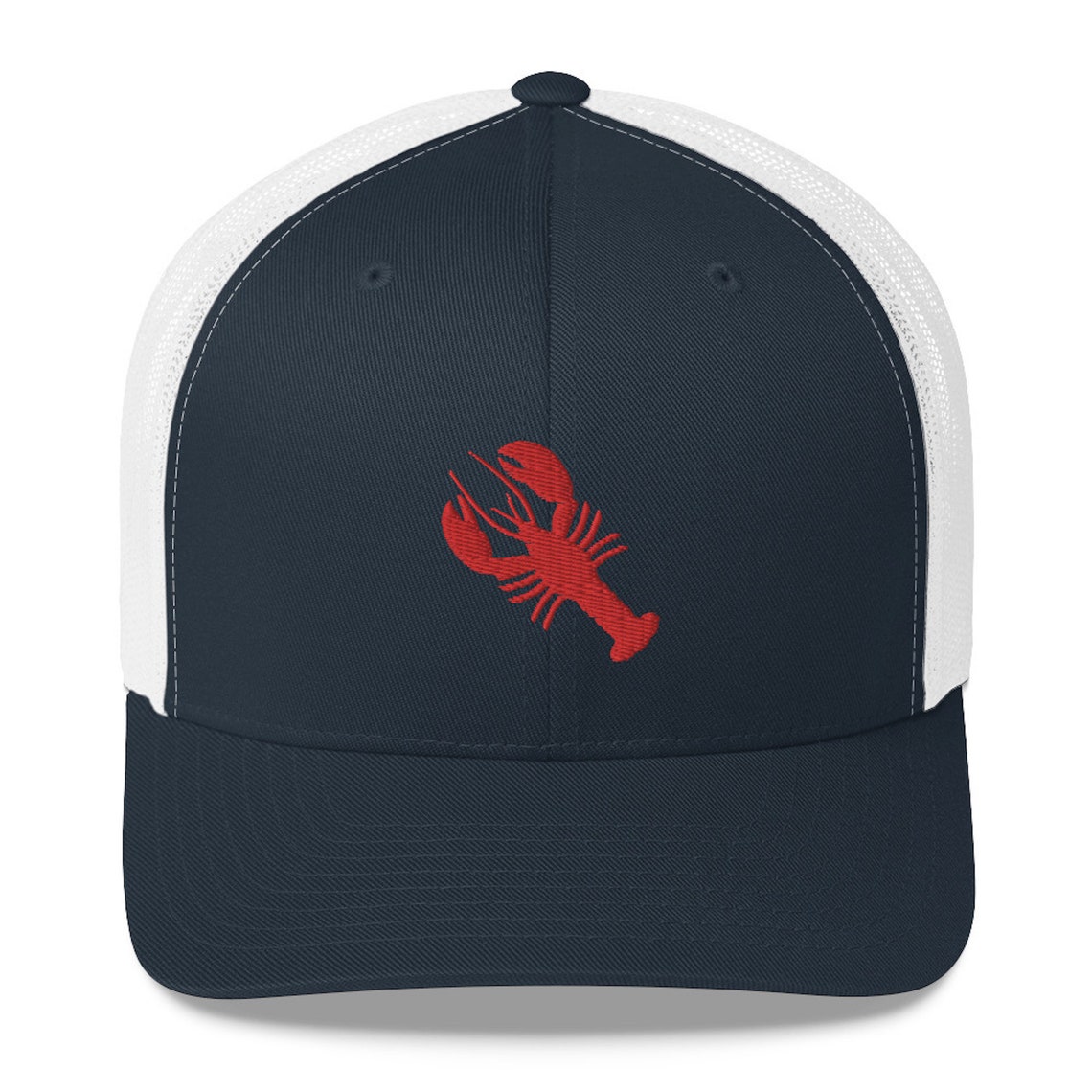 Maine Lobster Hat Lobsterman Retro Trucker Hat Baseball Cap Etsy
