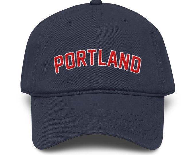 Portland Sports Hat • Portland Maine Baseball Cap • Portland Heart Dad Hat • Maine Celtic Fan Hat