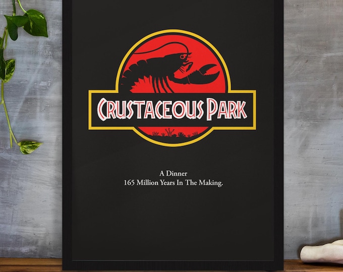 Crustaceous Park Lobster Art Print – Funny Movie Poster