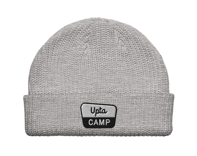 Upta Camp Fisherman Hat • State Park Camping Beanie • Mainer Winter Cap
