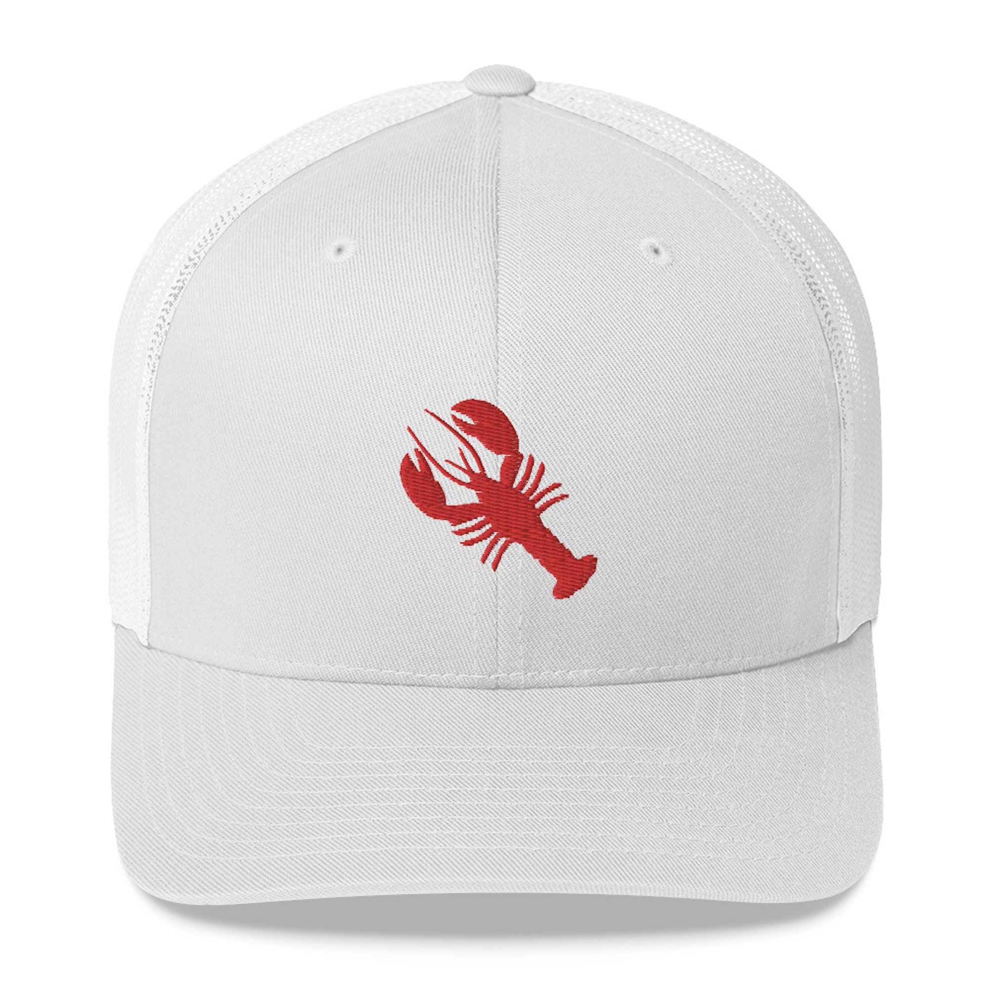 Maine Lobster Hat Lobsterman Retro Trucker Hat Baseball Cap Etsy