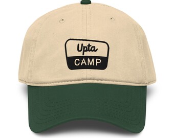 Upta Camp Dad Hat • Maine Camping & Hiking Baseball Cap