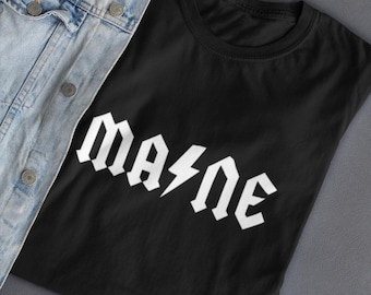Maine ACDC Shirt • Mainer Rock Band T-shirt • Portland Maine Gift & Souvenir