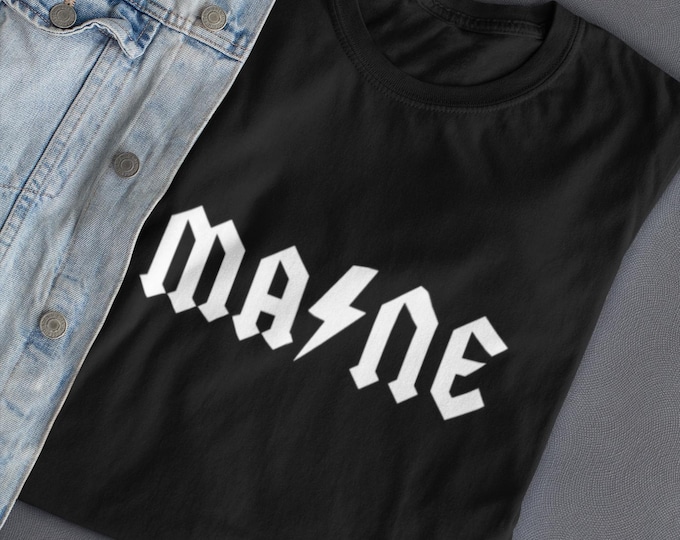 Maine ACDC Shirt • Mainer Rock Band T-shirt • Portland Maine Gift & Souvenir