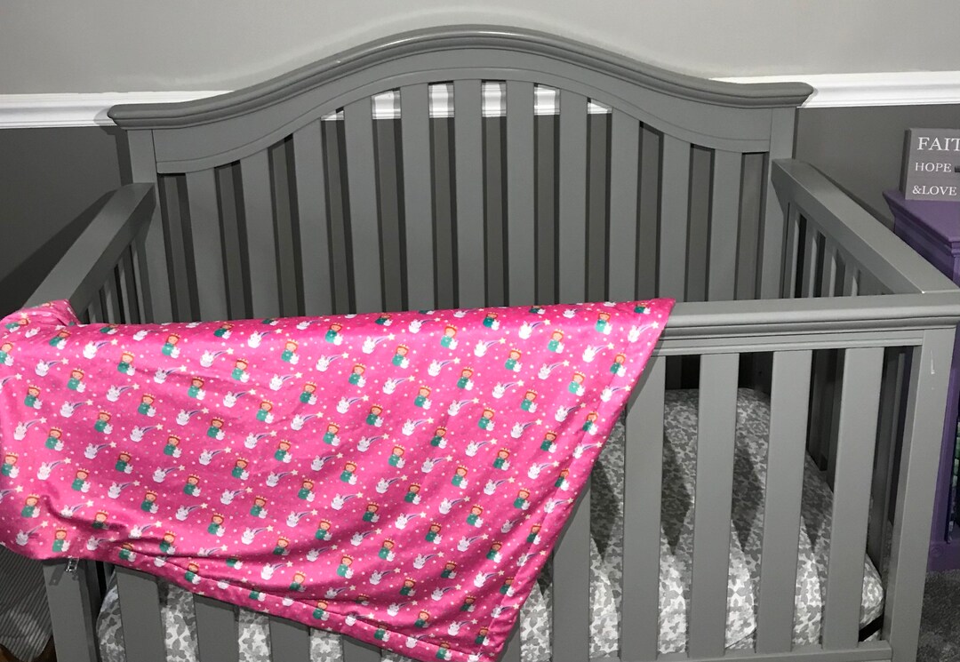 PREORDER St. Justina Minky Blanket, Soft Baby Blanket, Handmade