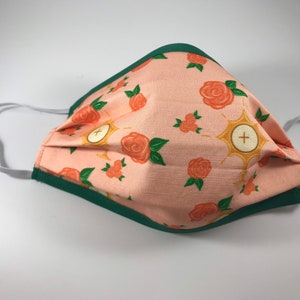 Clearance Face Masks - Blessed Sacrament and Roses (Small Print)