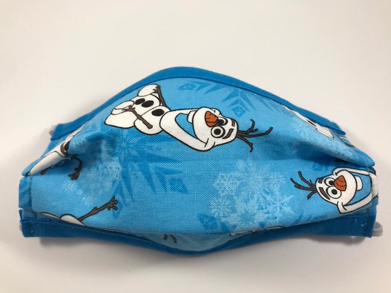 olaf face masks washable etsy